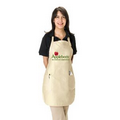 Neutral Full Length Twill Bib Apron with Patch Pockets - 1 Color (22"x30")